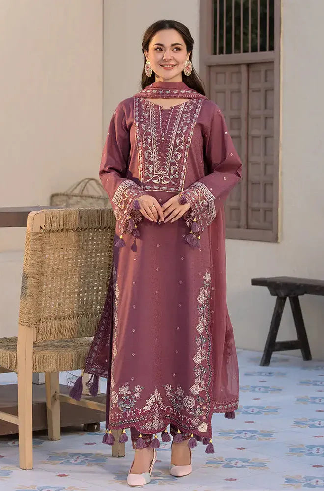 Jade - Winter 3PC Dhanak Embroidered Suit - kp3302