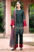 KP944-WINTER 3PC Dhannak Embroidered suit with Printed Shawll