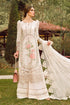 KP203-3PC Lawn Heavy Embroidered Sequence Work With Organza Embroidered Dupatta