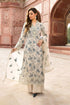 KP729-Bareeze -Embroidered 3pc lawn dress with embroidered chiffon dupatta