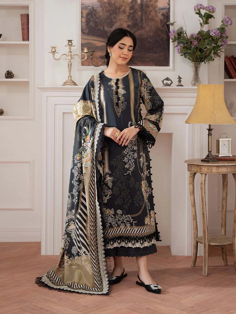 Summer 3PC Lawn Digital Print Dress - KP1219