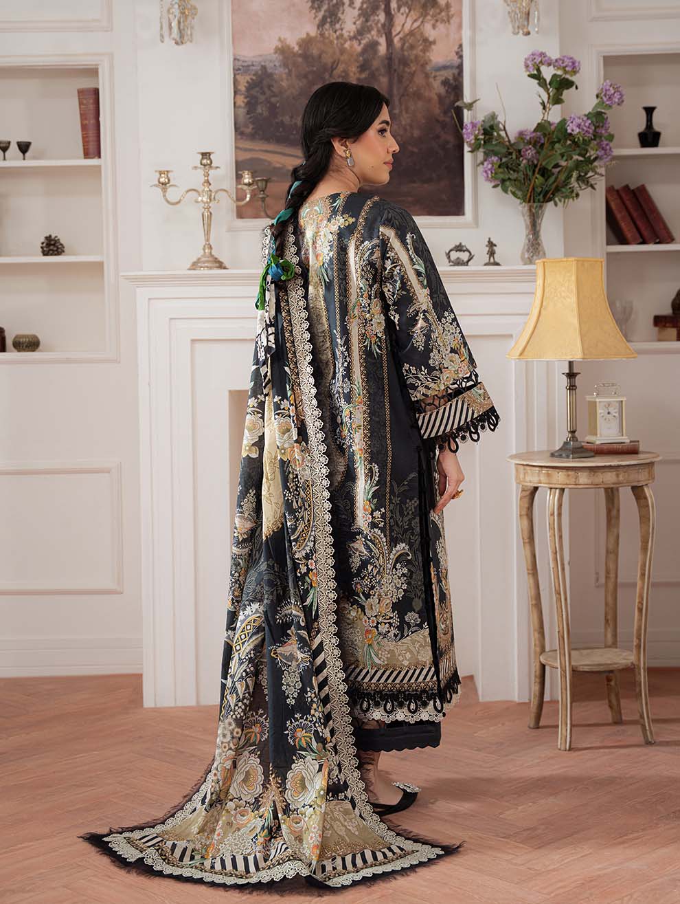 Summer 3PC Lawn Digital Print Dress - KP1219