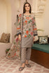 KP700-3PC Lawn Digital Printed Shirt With  & Digital Printed Bamber Chiffon  Dupatta