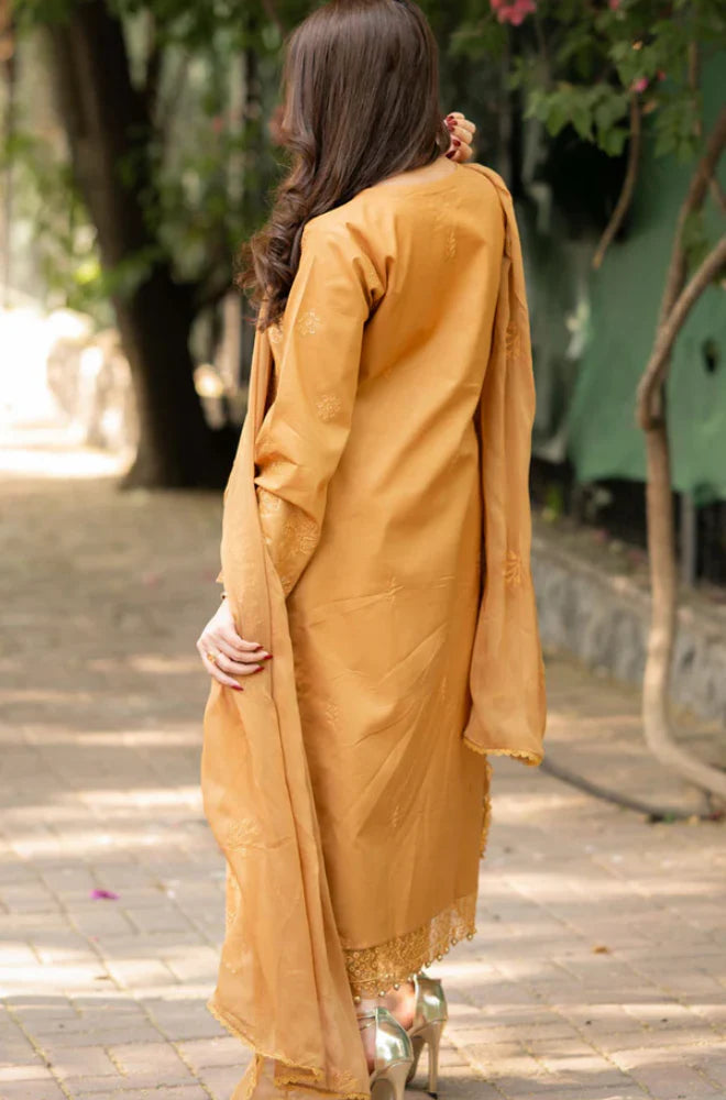 KP1061 - Bareeze 3PC Lawn Embroidered Suit