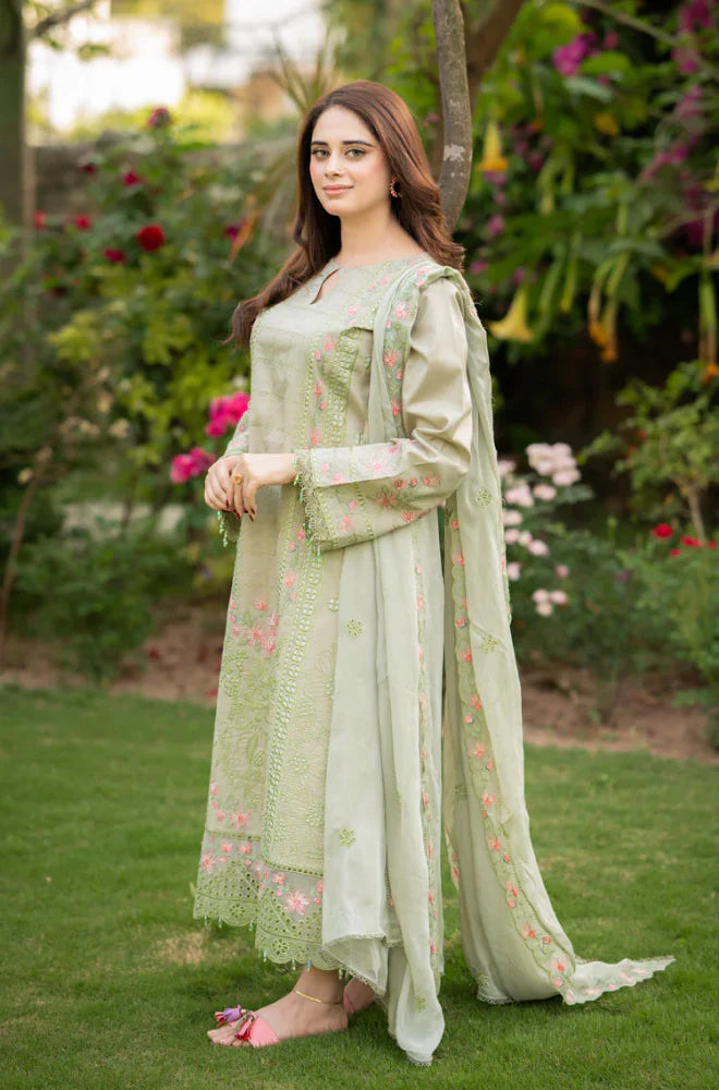 KP1062 -  Bareeze  3PC Lawn Embroidered Suit