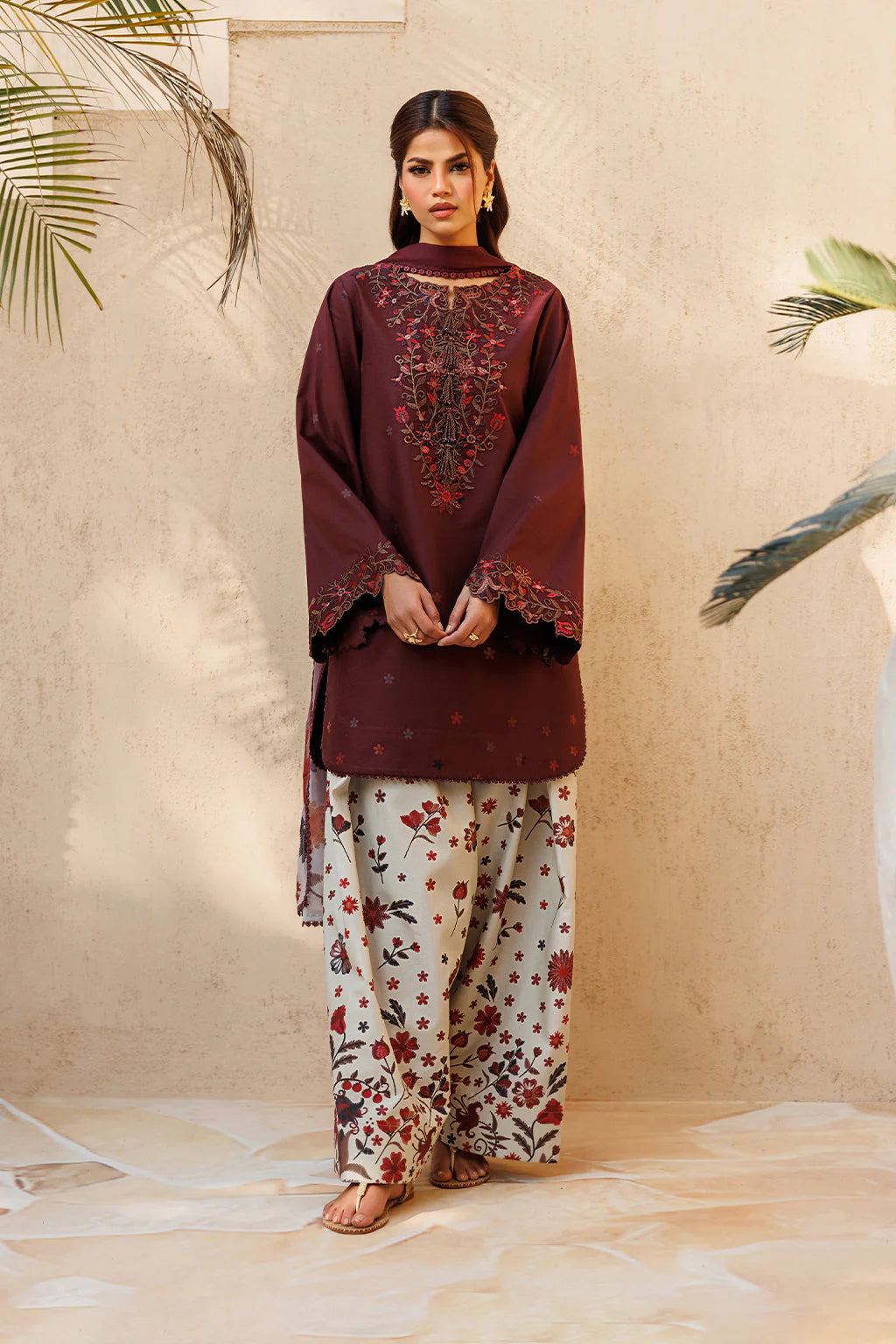 Summer - 3PC Lawn Embroidered Suit - kp1198