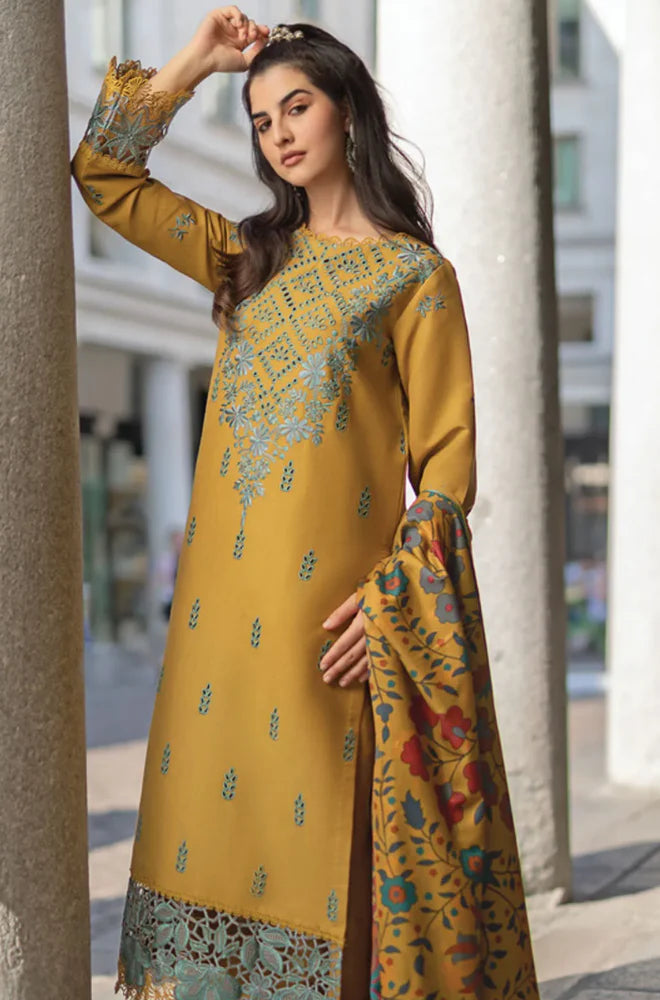 KP1027 - Rang Rasiya - 3PC Lawn Embroidered Suit