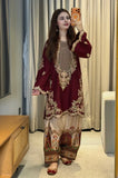 Ethnic - 2PC Silk Embroidered Shirt and Trouser - KP1283
