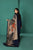 kp585-WINTER Nishat Blue Linen Embroidered three piece With Printed Wool Shawll