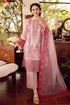 KP219-LUXURY EMBROIDERED LAWN 3PC WITH EMBROIDERED ORGANZA DUPATA