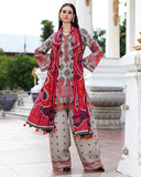 Charizma - Winter 3PC Karandi Digital Print Dress - KP33400