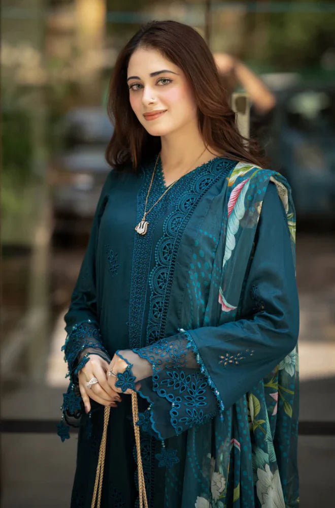 KP1070 - Bareeze 3PC Lawn Embroidered Suit