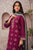 KP619-WINTER 3PC Dhannak Embroidered suit with Printed Shawll