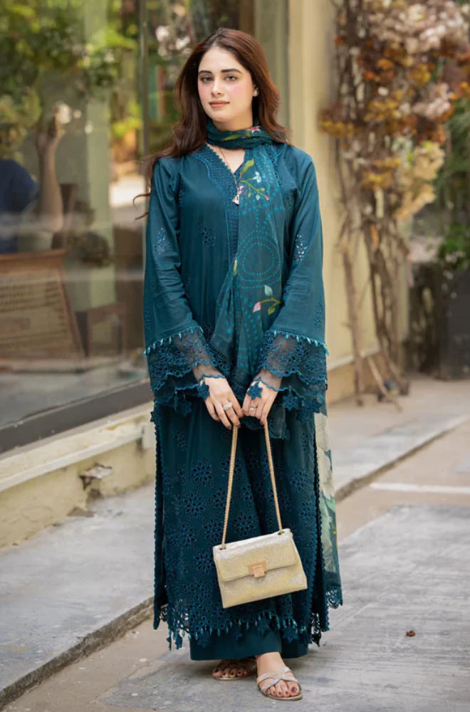 KP1070 - Bareeze 3PC Lawn Embroidered Suit