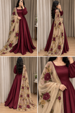 Bunaai - Winter - Frock Silk Embroidered Suit - kp1306