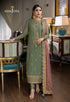 KP919-Winter Unstitched 3PCs Embroidered Linen Suit With Chiffon Dupatta