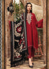 KP520-WINTER 3PC Dhannak Embroidered suit with Printed Shawll