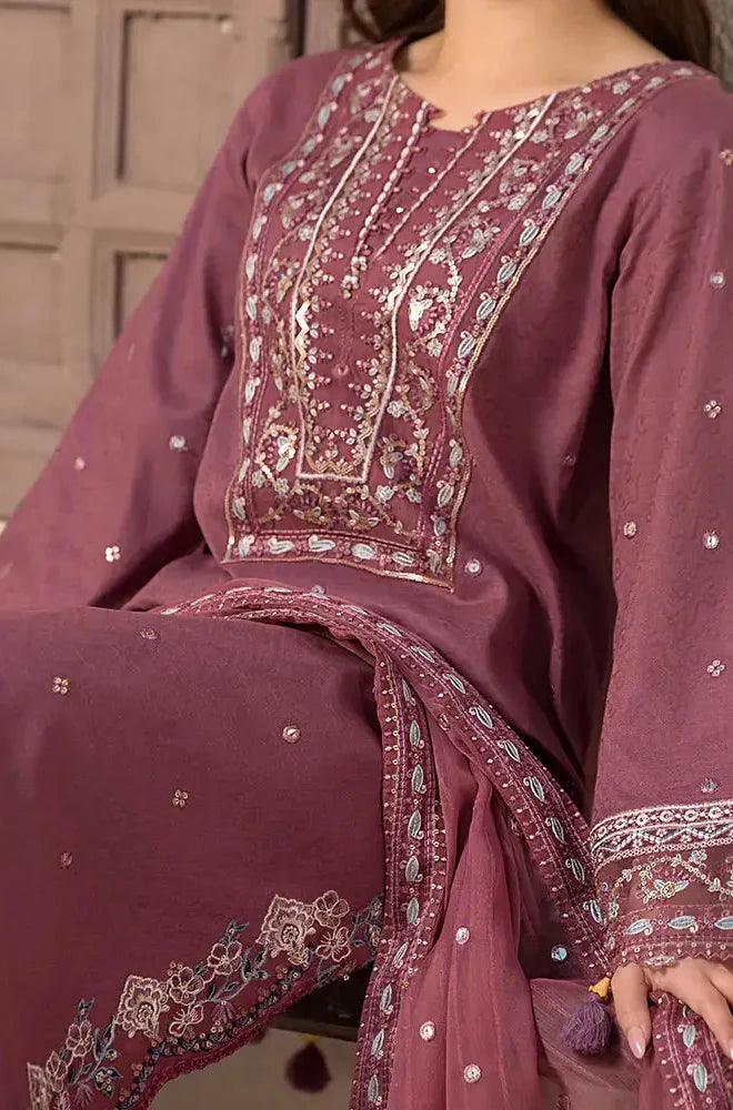 Jade - Winter 3PC Dhanak Embroidered Suit - kp3302