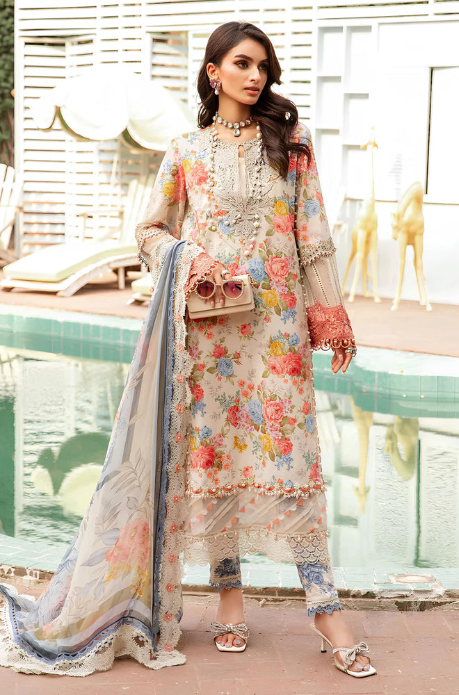 KP789-3 Piece Unstitched Digital Printed Airjet Lawn Suit
