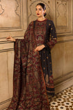 Kp546-WINTER 3-Pc Embroidered Dhanak Suit with Heavy Embroidered Dhanak Shawll