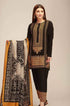 kp510-WINTER 3PC Khaddar Embroidered Suit with Printed Wool Shawll Winter