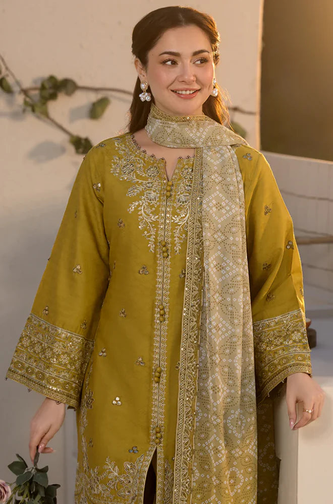 Laam 3PC Embroidered Suit - KP1072