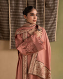 Ziva - Winter 3PC Dhanak Embroidered Suit - KP1299