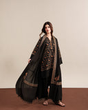 Ziva - Winter 3PC Dhanak Embroidered Suit - KP1305