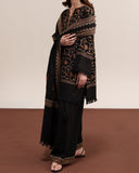 Ziva - Winter 3PC Dhanak Embroidered Suit - KP1305