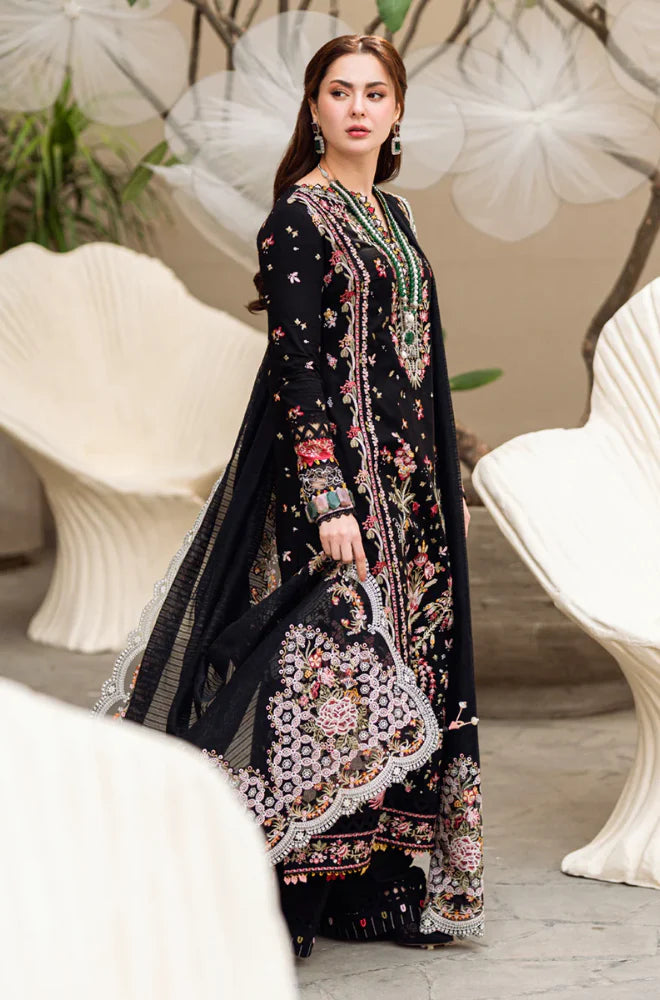 KP1033 - Qalamkar - 3PC Lawn Embroidered Suit - SA0101