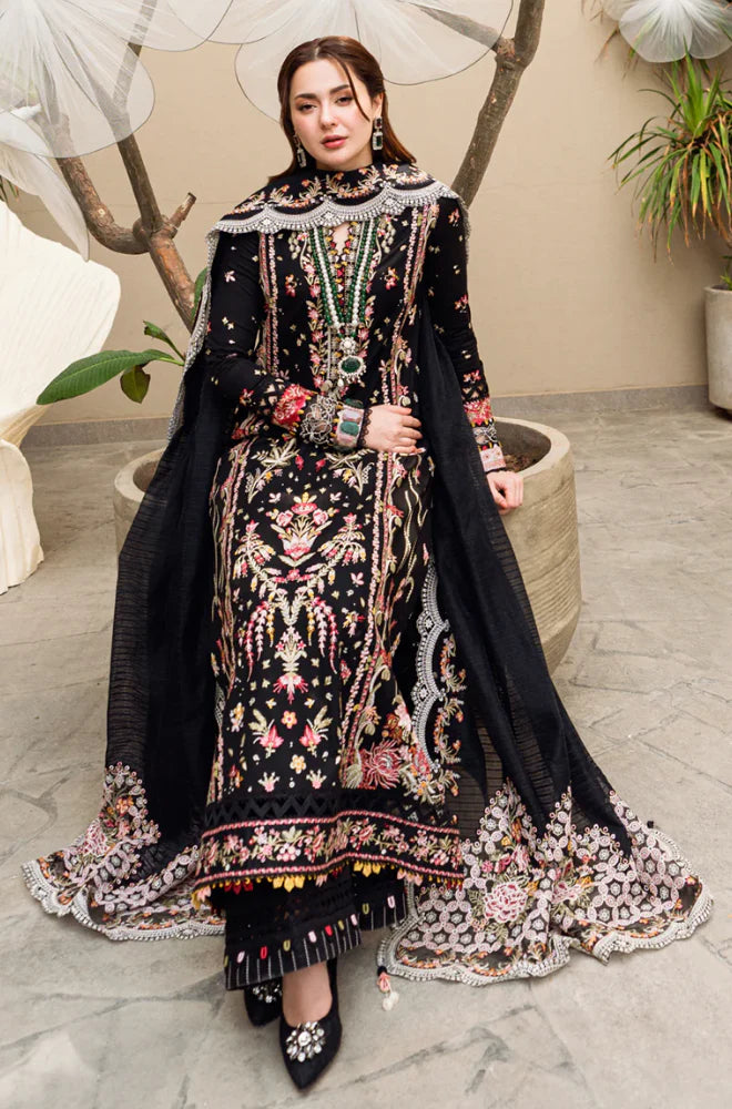 KP1033 - Qalamkar - 3PC Lawn Embroidered Suit - SA0101