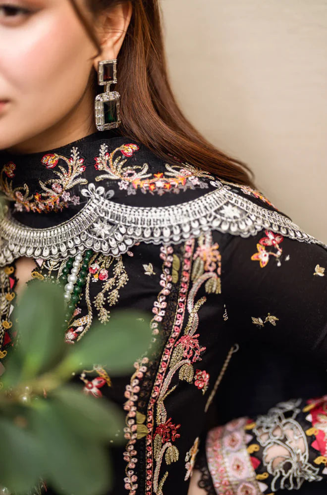 KP1033 - Qalamkar - 3PC Lawn Embroidered Suit - SA0101