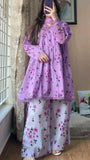 Kashaf - 3 piece Lawn frock style Printed suit -KP1240