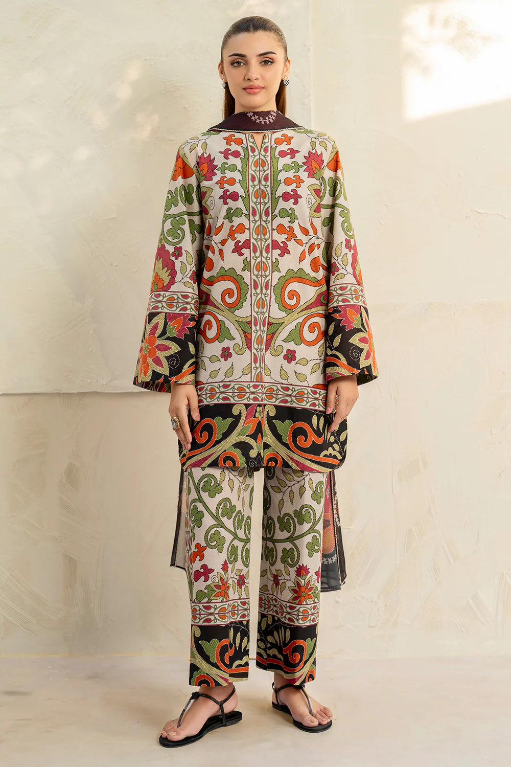 Baroque - Summer 3PC Lawn Digital Print Dress - KP1158
