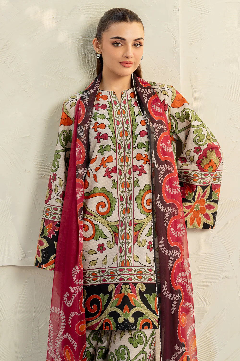 Baroque - Summer 3PC Lawn Digital Print Dress - KP1158