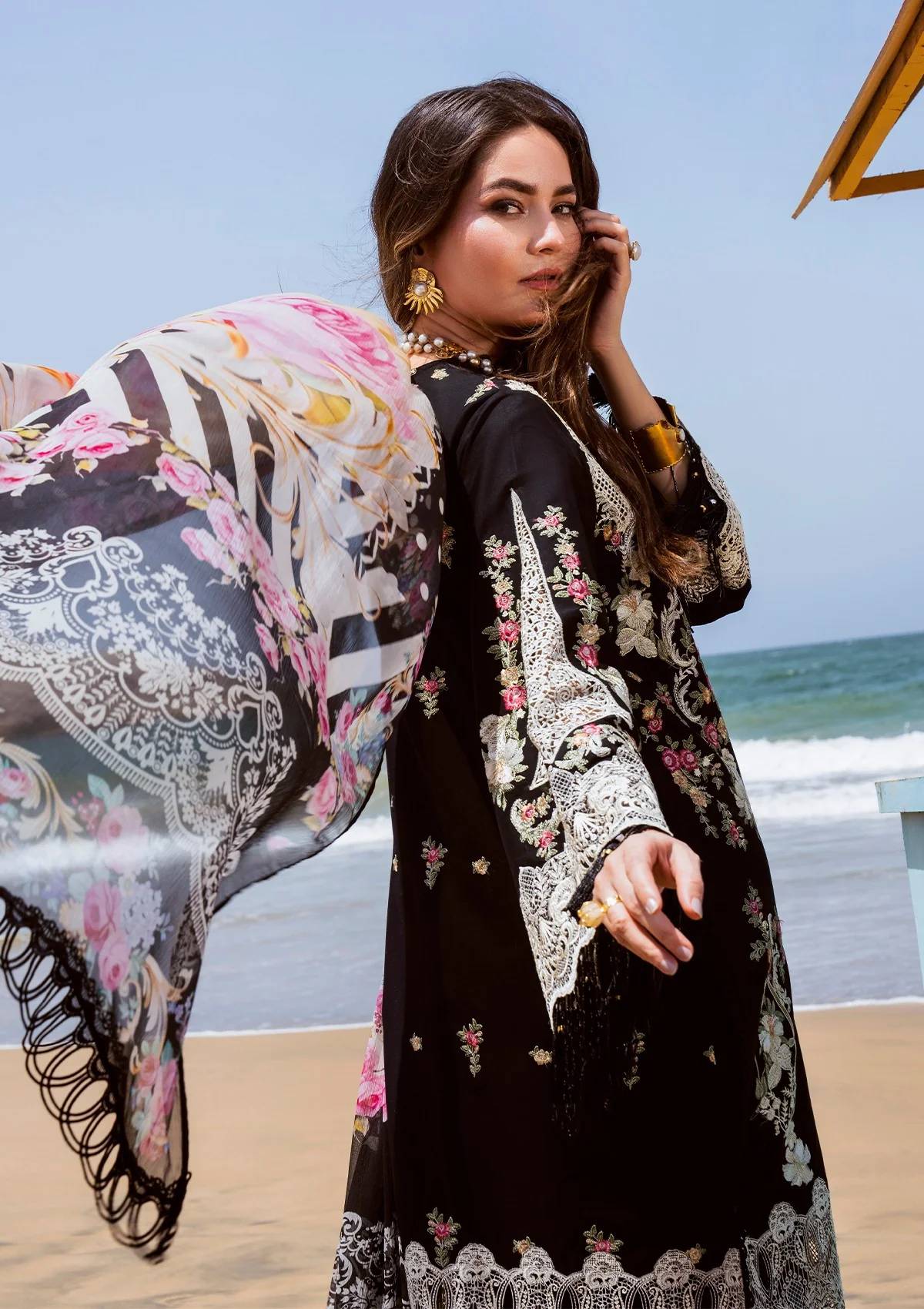 Elaf Premium - 3PC Lawn Embroidered Suit - 1089