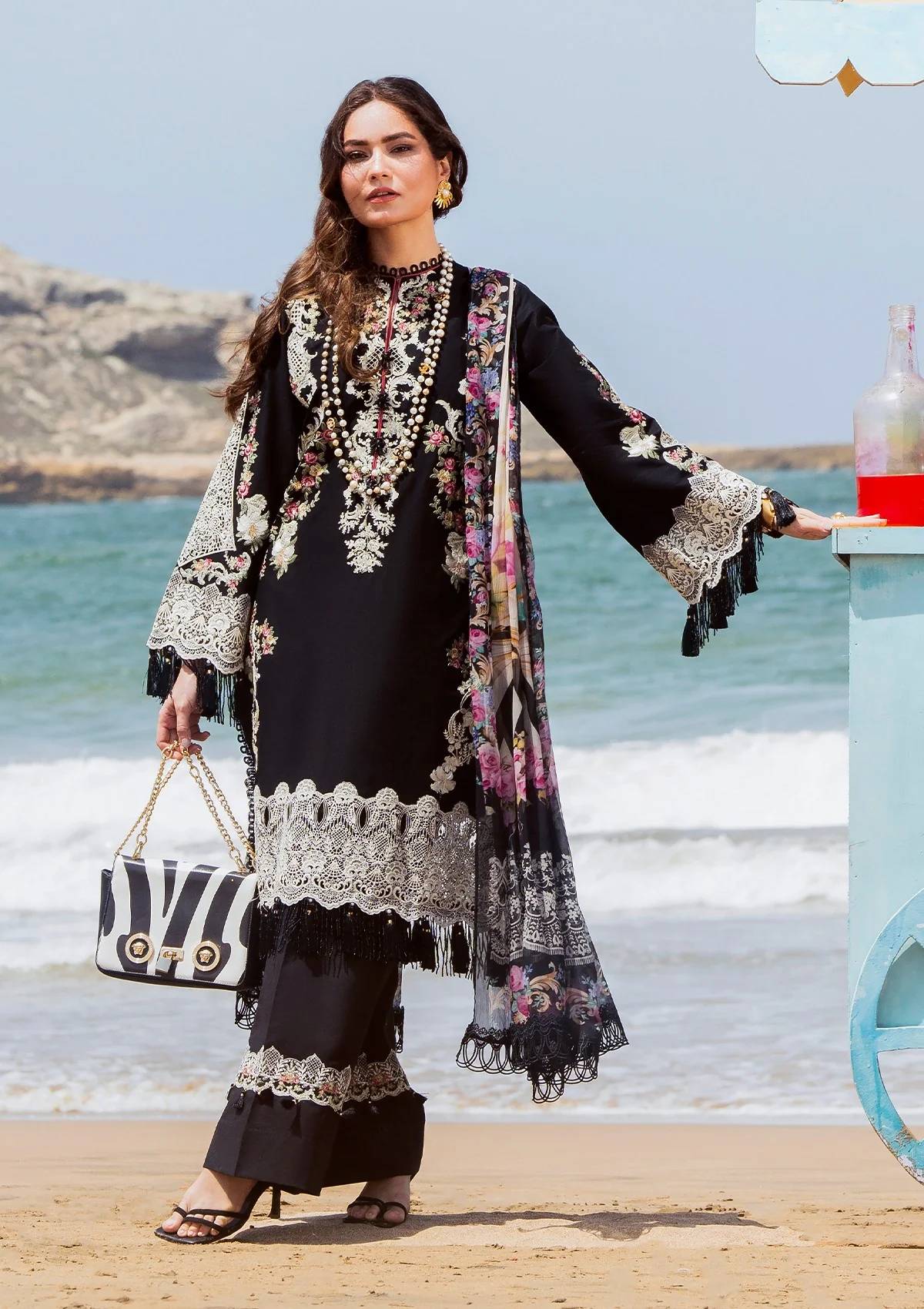 Elaf Premium - 3PC Lawn Embroidered Suit - 1089