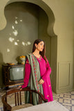 KP571-WINTER 3PC Dhanak suit with Embroidered Shawll