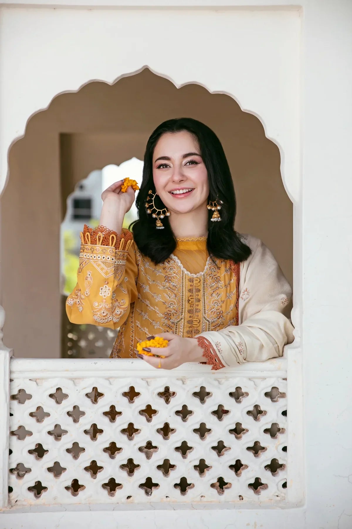 Florent - Winter 3PC Dhanak Embroidered Suit - kp3346