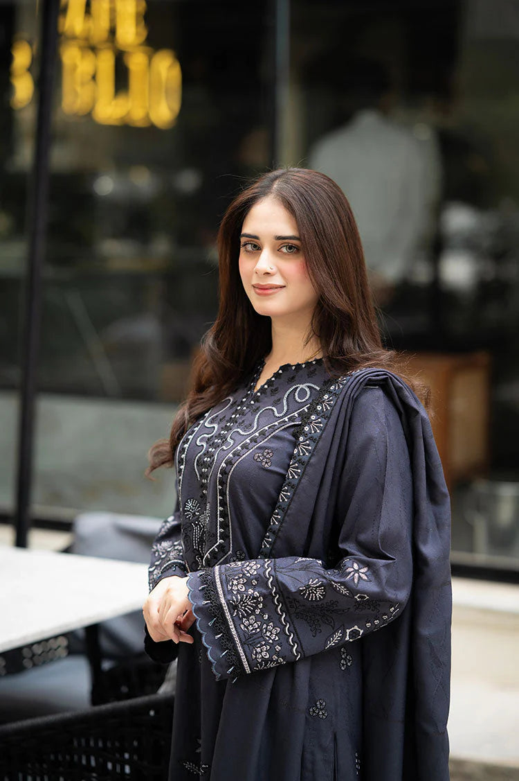 Libass - Winter 3PC Dhanak Embroidered Suit - kp3382