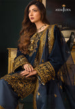 Asim Jofa -  Embroidered Velvet 3piece suit -2028