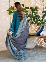 Izel - Winter 3PC Dhanak Embroidered Suit - kp33104