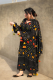 Black chunri  - Summer 3PC Lawn Digital Print Dress - KP1223