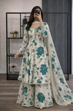 Kashaf - 3 piece Lawn frock style Printed suit -KP1225