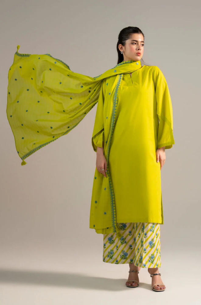 Sapphire - Summer - 3PC Lawn Embroidered Suit - KP1241