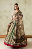Baroque - Winter 3PC Karandi Digital Print Frock Dress - KP1289