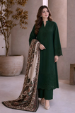 Charizma - Winter 3PC Dhanak Embroidered Suit - kp1319