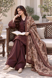 Sapphire - Winter 3PC Dhanak Embroidered Suit - kp1318