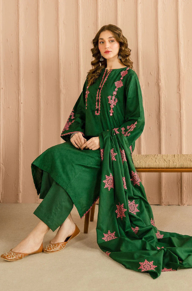 Sapphire Summer 3PC Embroidered Lawn Suit - kp1068