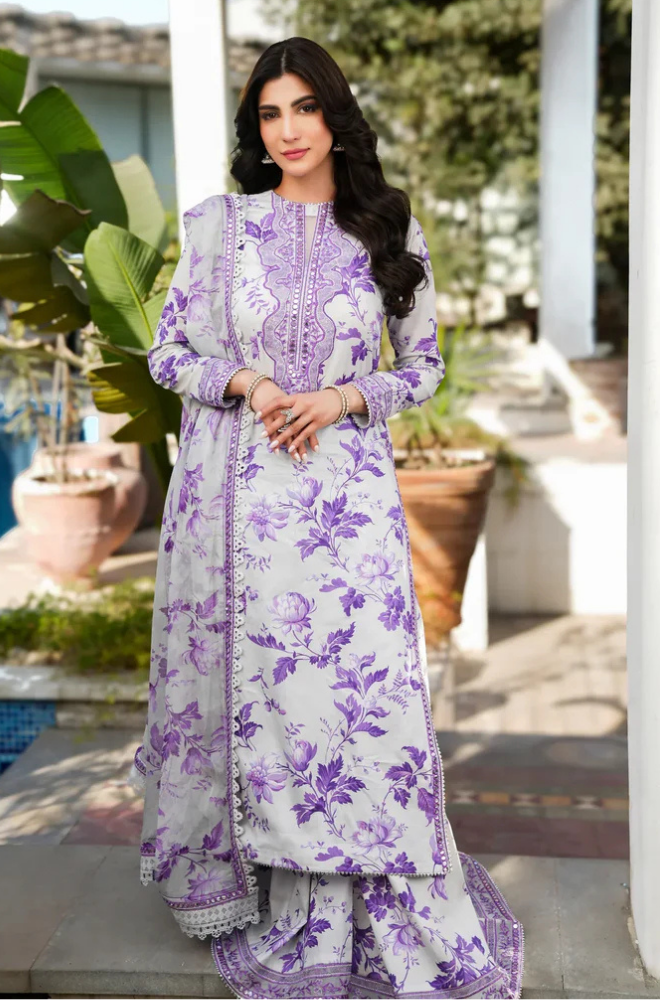 Aneelas - Summer 3PC Lawn Digital Print Dress - KP1160